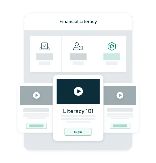 A curated financial literacy track with video lessons