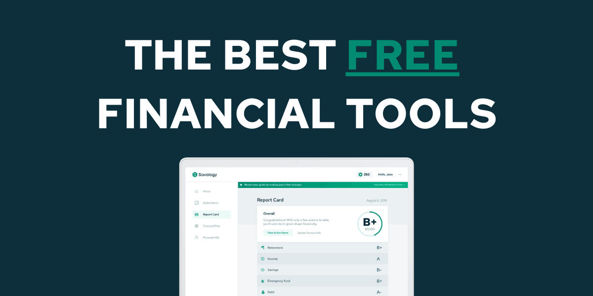 THE BEST FREE FINANCIAL TOOLS - SAVOLOGY