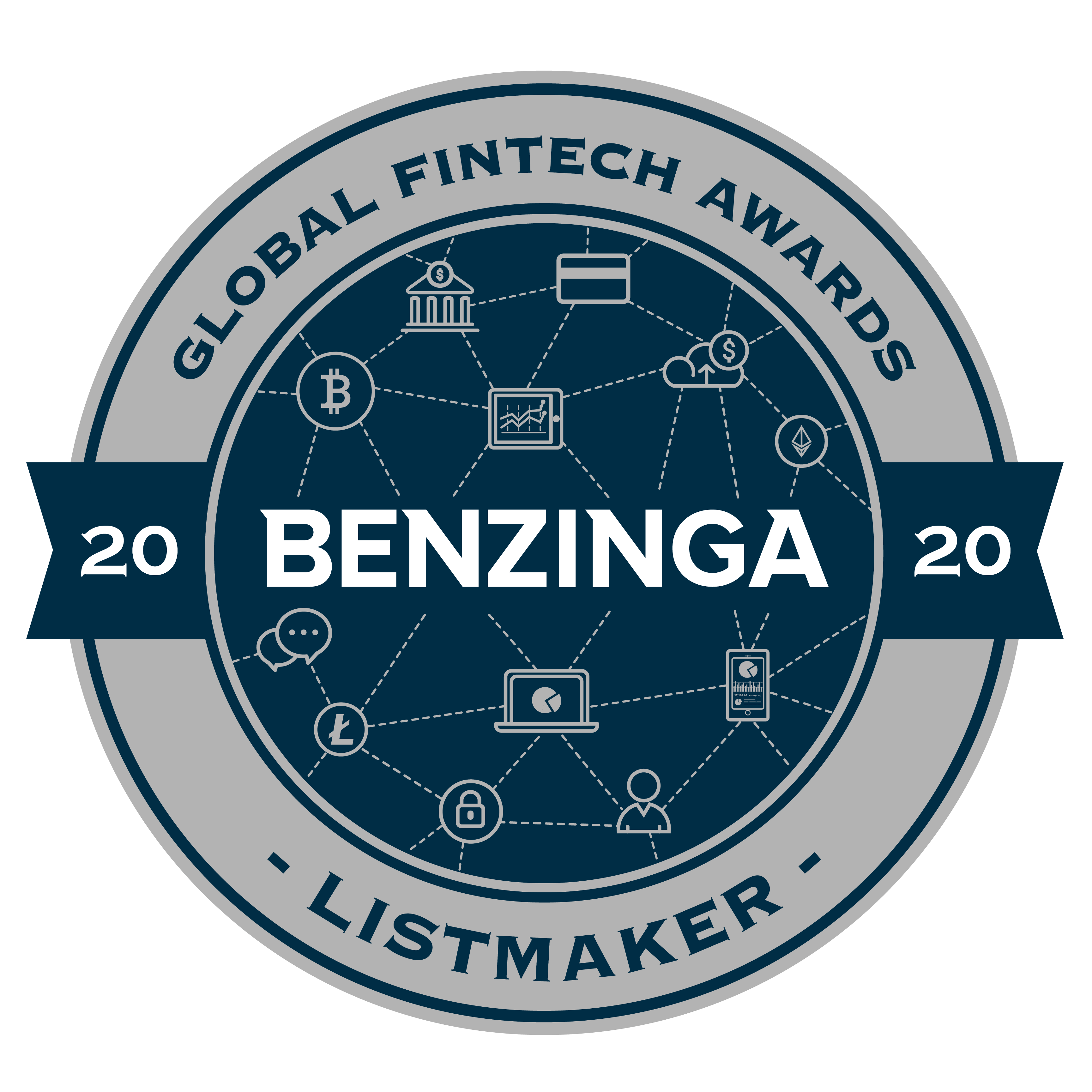 2020 Benzinga Global Fintech Awards - Listmaker Badge